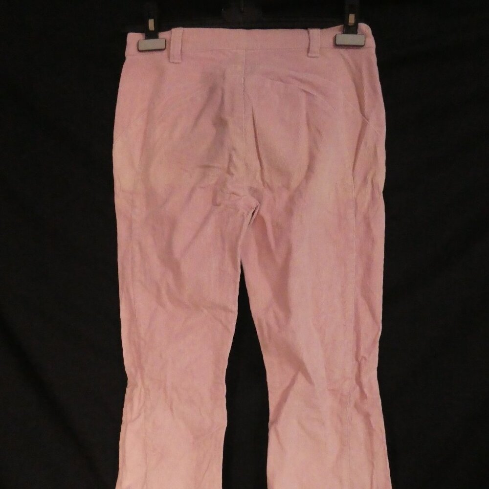 Vintage | NAF NAF | size 38 | Pastel Pink Flare Pants with Lace-Up Closure - Picture 13 of 16